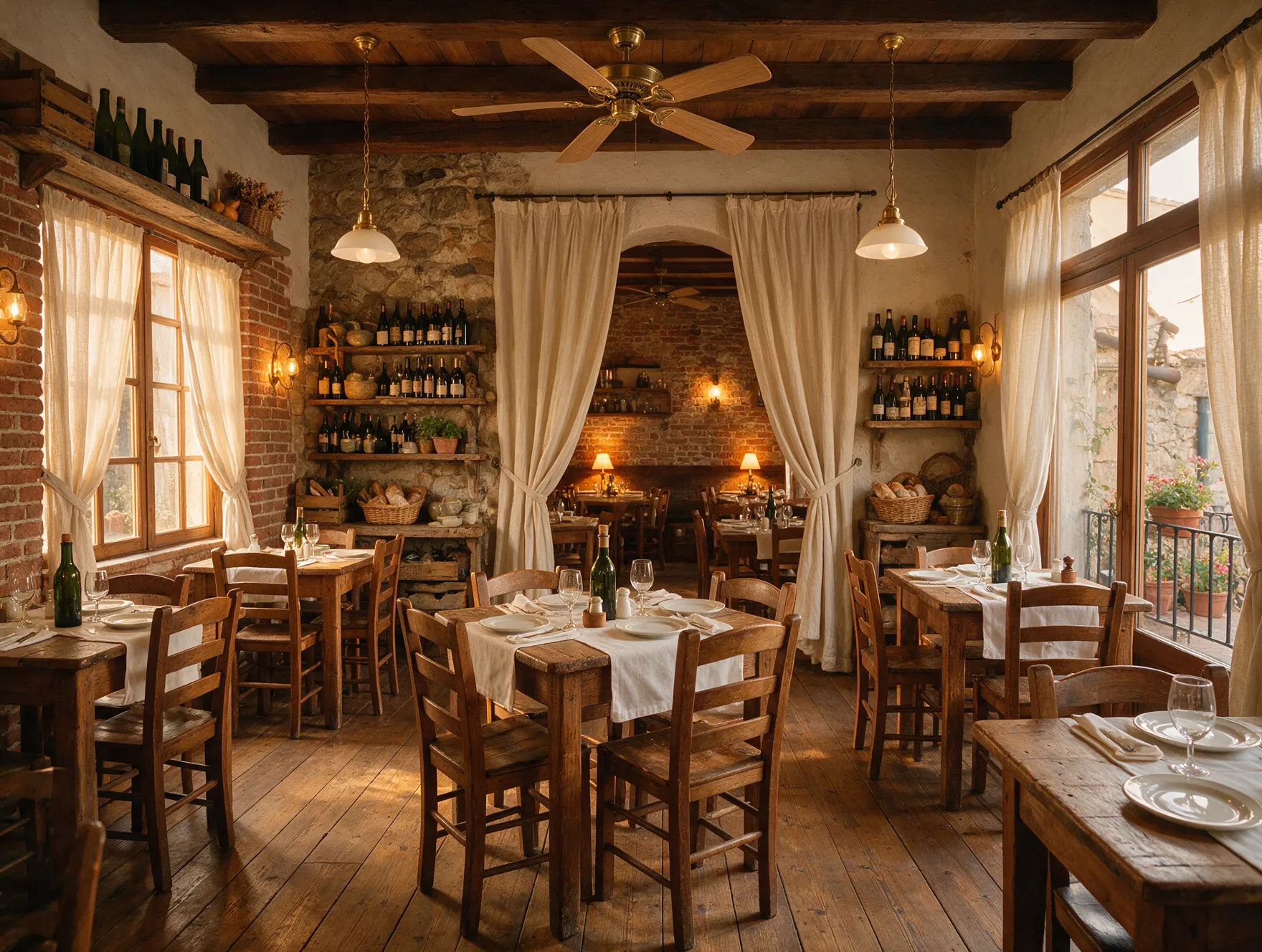 The dining room
