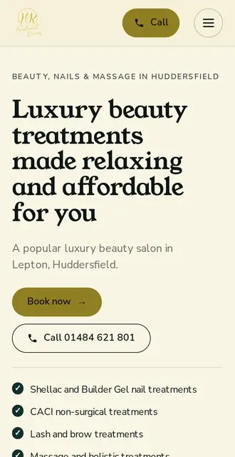 hrtreatmentrooms.co.uk, our Version B