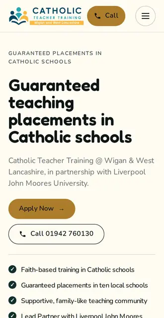 catholicteachertraining.co.uk, our Version A