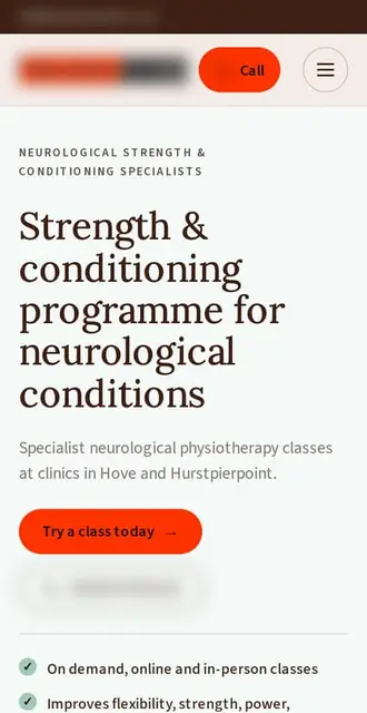 weareneurofit.co.uk, our Version B