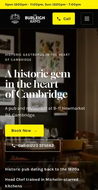 burleigharmscambridge.co.uk, our Version A