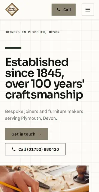 samuelsnawdon.co.uk, our Version A