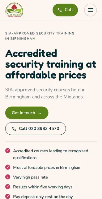 1acebirmingham.co.uk, our Version B