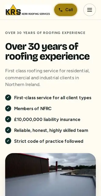 kerrroofingservices.co.uk, our Version B