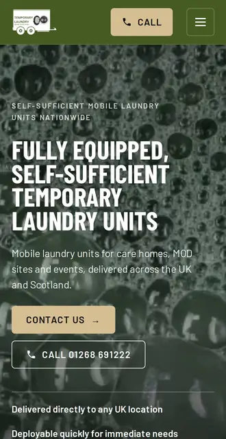 temporarylaundry.co.uk, our Version A