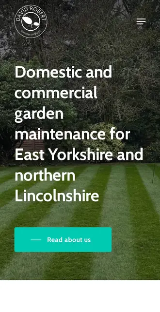 davidrobertgardenservices.co.uk today, on a phone