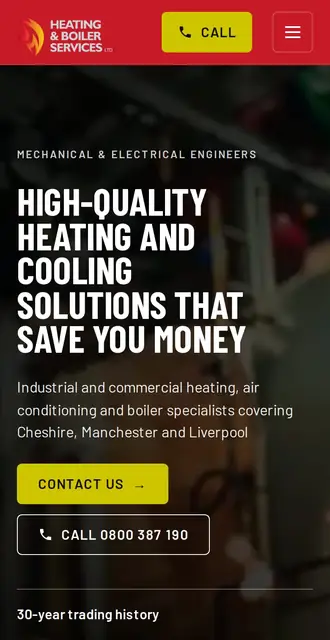 heatingboilerservices.com, our Version A