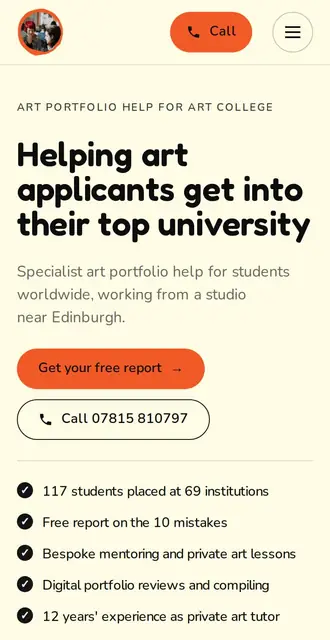 portfolio-oomph.com, our Version A