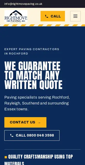 rightmovepaving.co.uk, our Version B