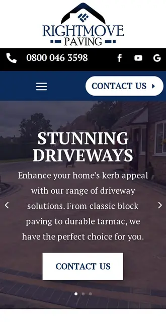 rightmovepaving.co.uk today, on a phone