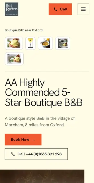 bnb-rafters.co.uk, our Version B